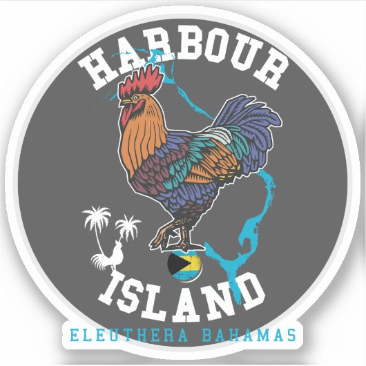 Vakantie Haveneiland Bahama's Sticker Cruise (Voorkant)