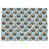 Vakantie Hedgehog Grappige Feestelijke Dierenvrien Groot Cadeauzakje (Voorkant)