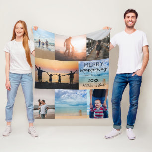 Vakantie herinneringen Kerstcadeau Fleece Deken