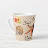 Vakantie herinneringen Latte cup Latte Mok (Linkerhoek)