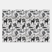 Vakantie Heron en Herten Inpakpapier Vel (Voorkant)