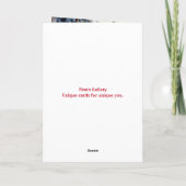 VAKANTIE HERTEN-VADER KERST KAART (Achterkant)