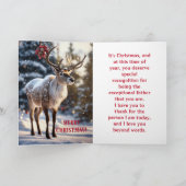 VAKANTIE HERTEN-VADER KERST KAART (Binnen)