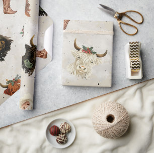 Vakantie Highland Koeien - Inpakken Cadeaupapier