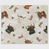 Vakantie Highland Koeien - Inpakken Cadeaupapier (Vlak)