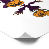 Vakantie Hippo Halloween Heks Hippo Poster (Hoek)