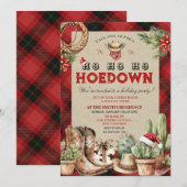 Vakantie Hoedown Cowboy Westerne Dans Kaart (Voorkant / Achterkant)