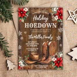 Vakantie Hoedown, Western kerstfeest, Cowboy Kaart