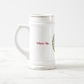 Vakantie Hoesje doet Beer White en Gold 22oz Stein Bierpul (Links)