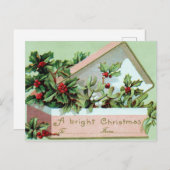 Vakantie Holly Berry Box briefkaart (Voorkant / Achterkant)