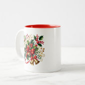 Vakantie Holly Coffee Mok (Voorkant links)