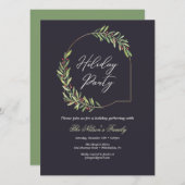 Vakantie Holly Kerstfeest Feestdagenkaart (Voorkant / Achterkant)