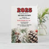 Vakantie Holly Kerstmis 2025 oudejaarsavond Kaart (Staand voorkant)