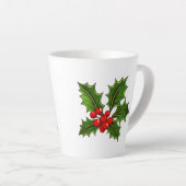 Vakantie Holly Latte Mok (Rechterhoek)