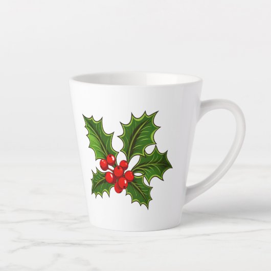 Vakantie Holly Latte Mok (Rechts)