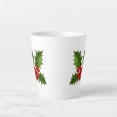 Vakantie Holly Latte Mok (Voorkant)