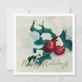 Vakantie Hollywood in de sneeuw Feestdagenkaart (Voorkant)