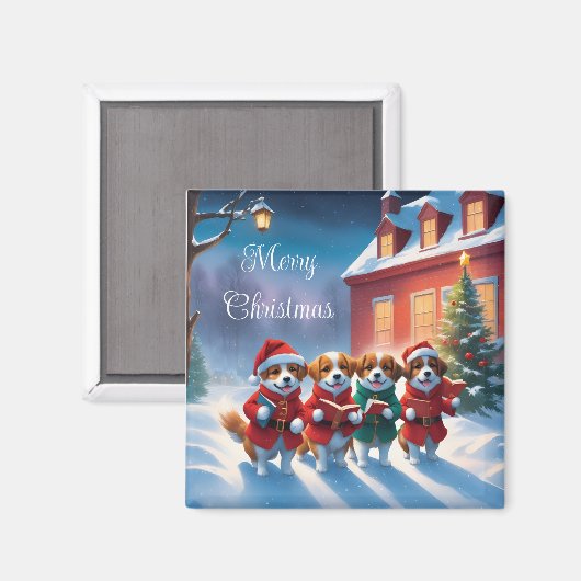 Vakantie honden magneet (Voorkant / Achterkant)