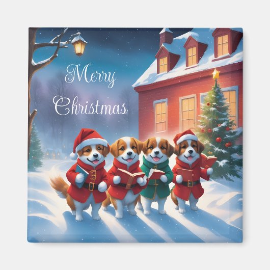 Vakantie honden magneet (Voorkant)