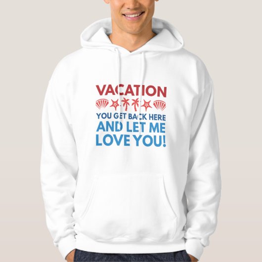 Vakantie Hoodie (Voorkant)