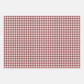 Vakantie houndstooth inpakpapier vel (Voorkant)