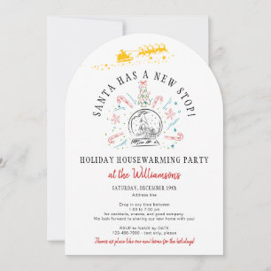 Vakantie Housewarming Open Huis Kerstfeest Kaart
