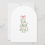 Vakantie Housewarming Open Huis Kerstfeest Kaart (Achterkant)