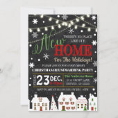 Vakantie housewarming party uitnodiging (Voorkant)