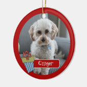 Vakantie huisdier foto Ornament (Links)