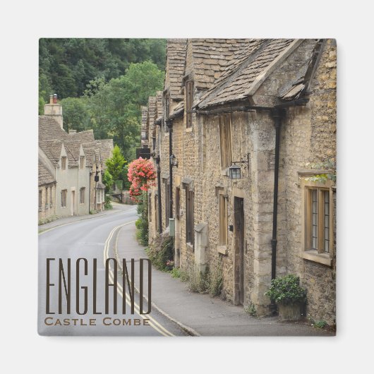 Vakantie huisjes in Castle Combe, Engeland tekst m Magneet (Voorkant)