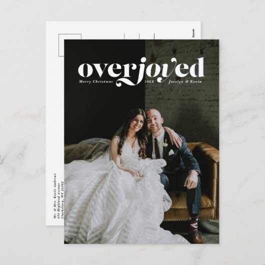 Vakantie huwelijksaankondiging briefkaart (Voorkant / Achterkant)