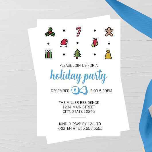 Vakantie Iconen Party uitnodiging