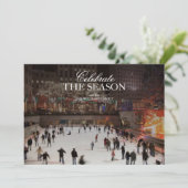 Vakantie ijsbaan in Rockefeller Center Kaart (Staand voorkant)