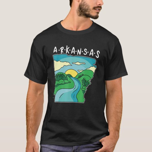 Vakantie in Arkansas US State T-shirt (Voorkant)
