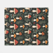 Vakantie in betoverd bos fleece deken (Voorkant (Horizontaal))