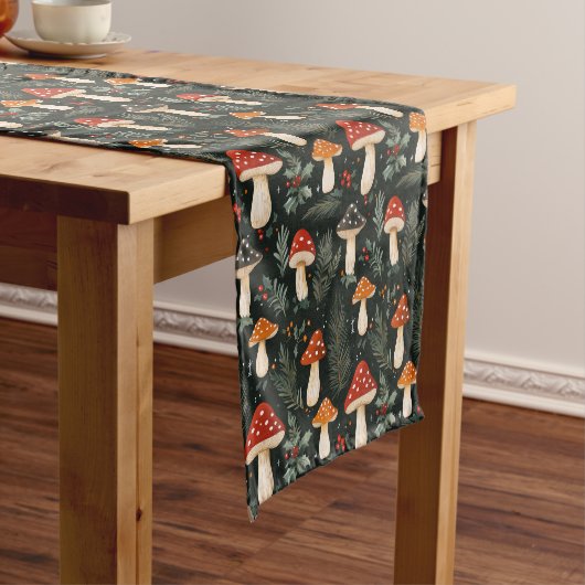 Vakantie in betoverd bos korte tafelloper (Voorbeeld)