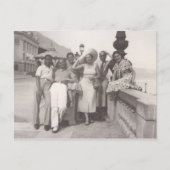 Vakantie in Cannes, Frankrijk, jaren dertig Feestdagenkaart (Voorkant)