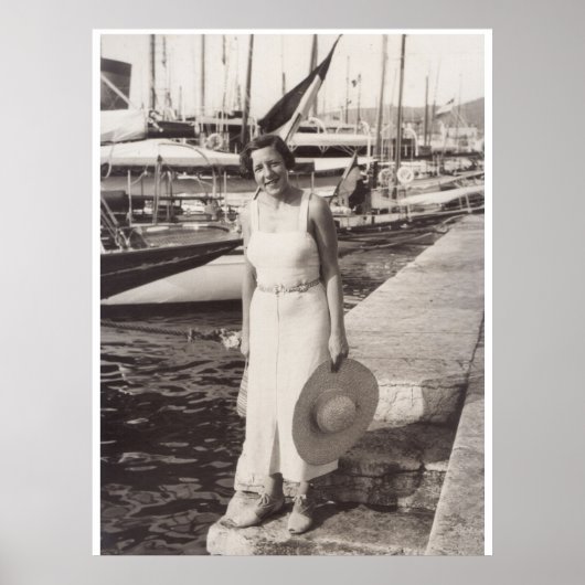 Vakantie in Cannes, jaren dertig Poster (Voorkant)