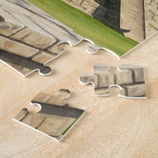 Vakantie in Chichen Itza Mexico Reizen Legpuzzel (Zijkant)