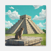 Vakantie in Chichen Itza Mexico Reizen Magneet (Voorkant)