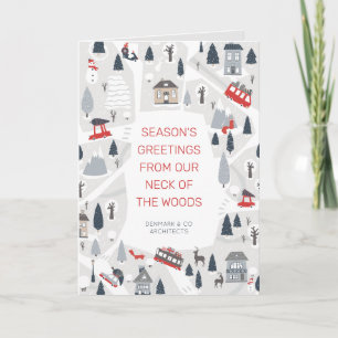 Vakantie in de kerstfeestdag in de stad