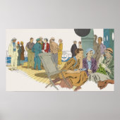 Vakantie in de oude stijl, passagiers cruiseschip poster (Voorkant)