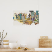 Vakantie in de oude stijl, passagiers cruiseschip poster (Keuken)