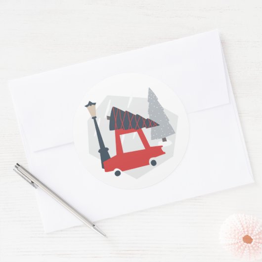 Vakantie in de stad kerst vakantie Sticker (Envelop)