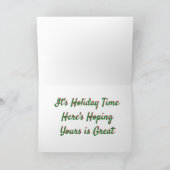 Vakantie in de woestijn feestdagen kaart (Binnen)