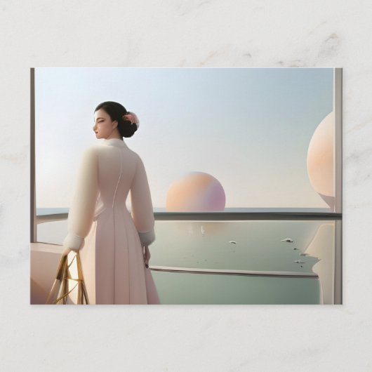 Vakantie in een grasland briefkaart (Voorkant)