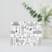 Vakantie in Europa Briefkaart (Staand voorkant)