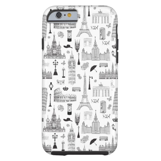 Vakantie in Europa Case-Mate iPhone Case (Achterkant)