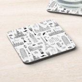 Vakantie in Europa Onderzetter (Linkerzijde)