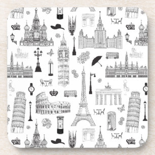 Vakantie in Europa Onderzetter